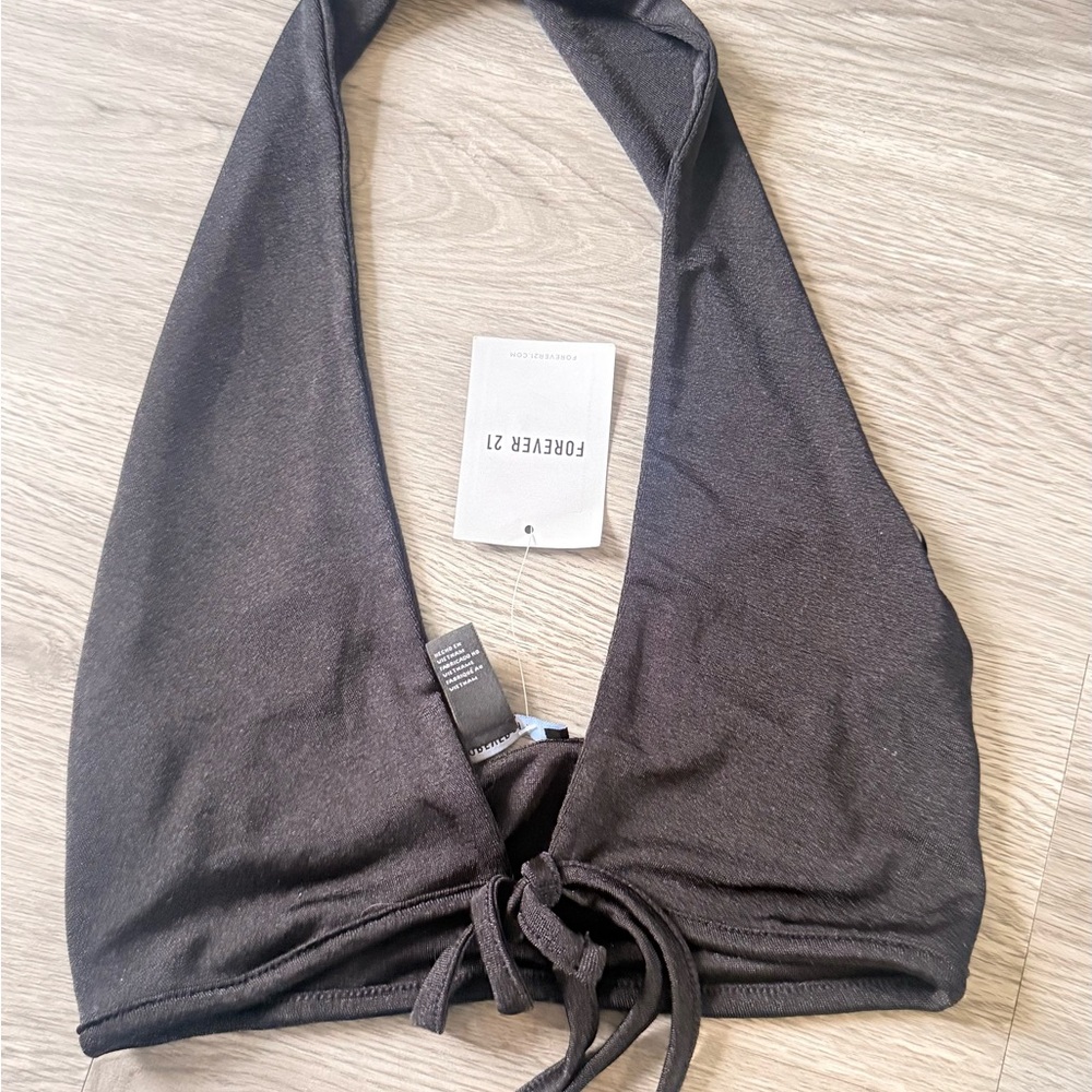 Forever 21 Charcoal Halter Top